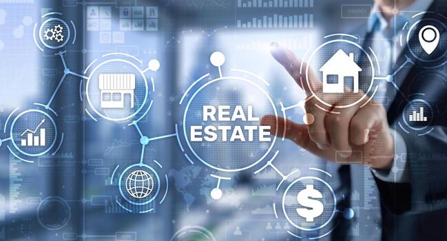 Real estate marketing growth visual
